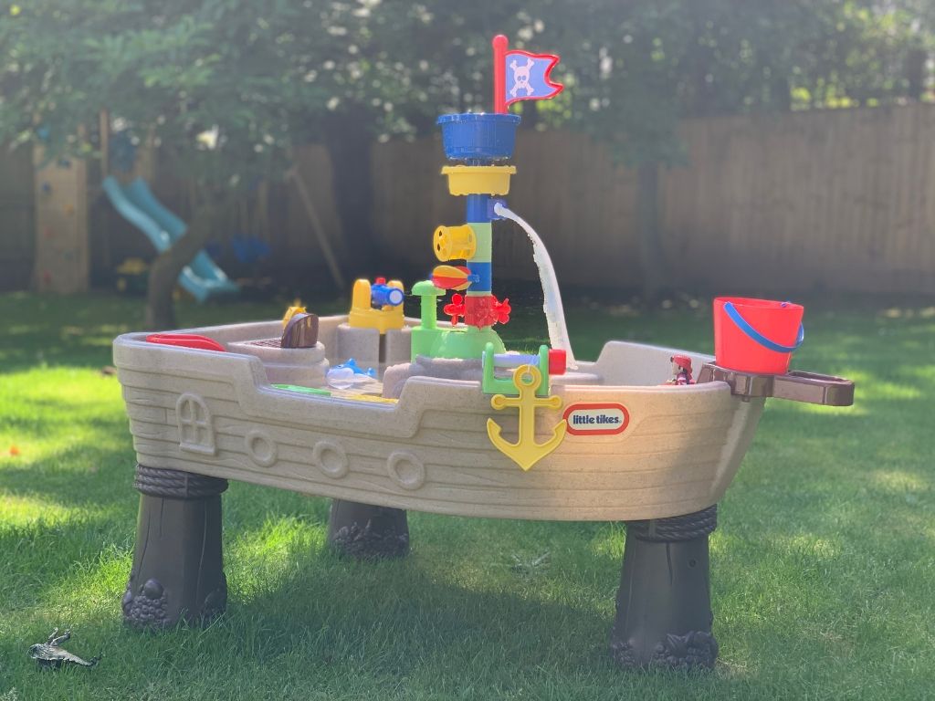 Review: Little Tikes Anchors Away Pirate Ship Water Table – DEVON MAMA