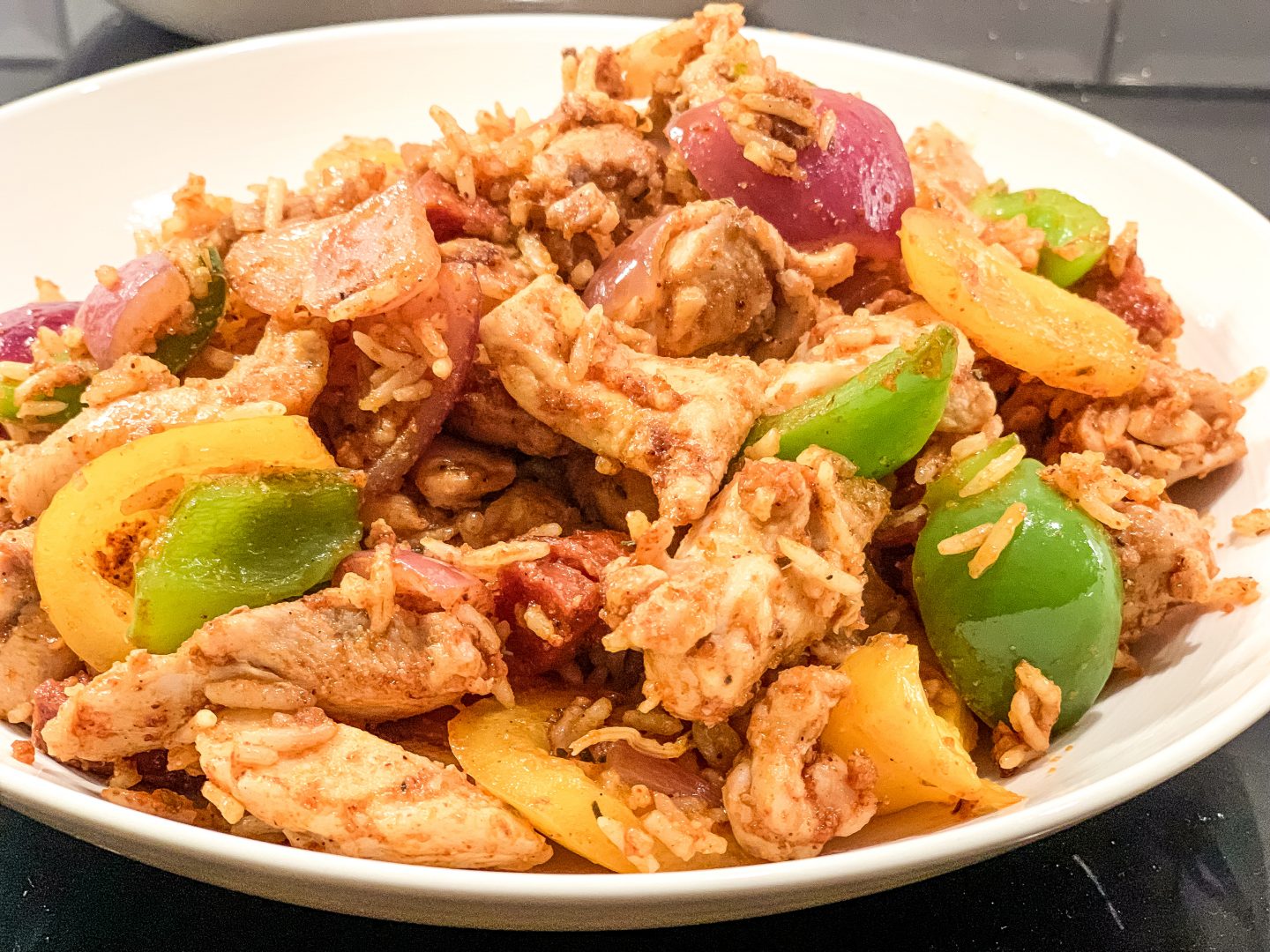 Chicken Fajita Rice Recipe You Choose The Spice Level! DEVON MAMA